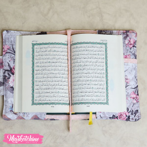 Patchwork Quran Cover-Gray