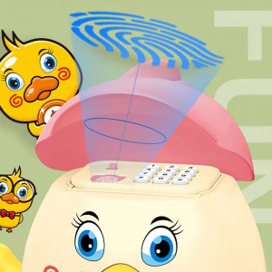 Electronic Piggy Bank With Finger Print - Duck  