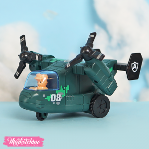 Acrylic Toy Aeroplane - Dark Green
