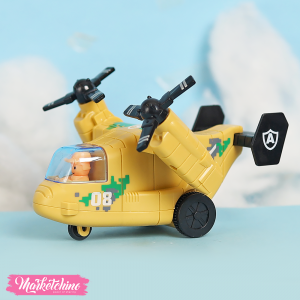 Acrylic Toy Aeroplane - Yellow