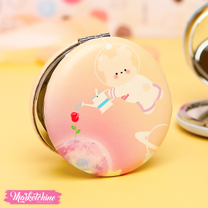 Leather Mirror-Colorful Bear