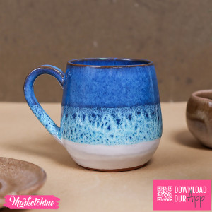 Pottery Mug - Sea Waves 