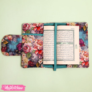 Patchwork Quran Cover-Gray