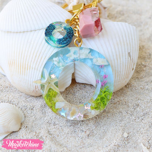 Resin Keychain-Letter O