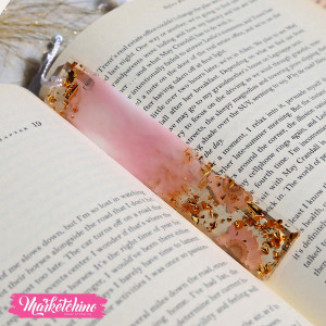 Resin Bookmark-Pink Flower