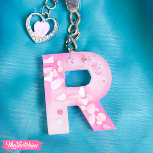 Resin Keychain - Letter R