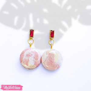 Resin Earring-Pink