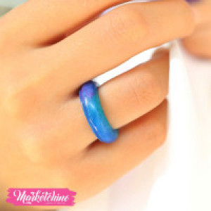 Resin Ring-Blue (16 )