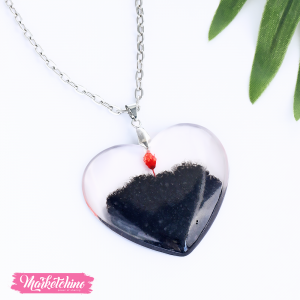 Resin Necklace - Heart 