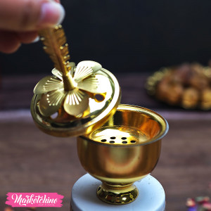 Ceramic Censer-White&Gold 3