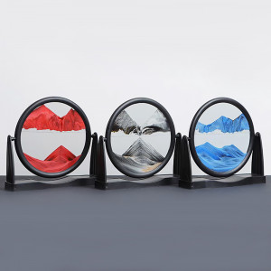 Glass Deep Sea Moving Sand Art Picture (18 cm )