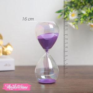  Anti Reflection Sand Clock (2.17 min )-Purple (16 cm )