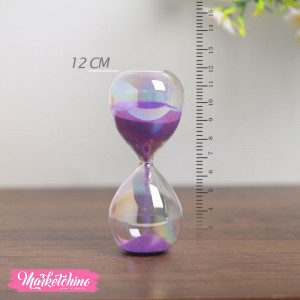  Anti Reflection Sand Clock (43 sec ) -Purple  (12 cm)