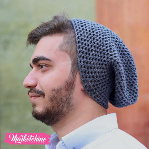 Ice Cap For Men-Crochet-Gray