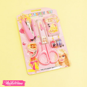 Stationery Set Stapler, Scissors, 2 Washi & Tape Paper Cutter - Barbbie