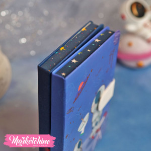 NoteBook-Dark Blue Astronaut