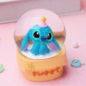 Mini Glass Snow Ball - Stitch