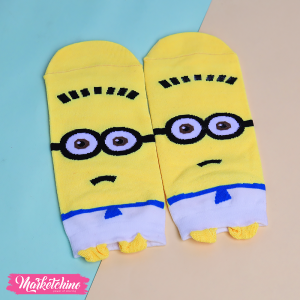  Foot Socks-Minion White