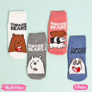 1Pairs  Foot Socks Random- We Bare Bears