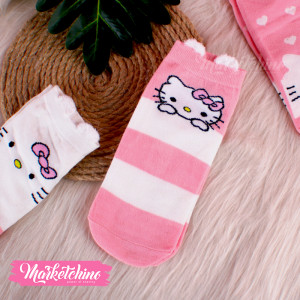 Foot Socks-Kitty-Line 