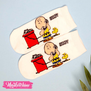  Foot Socks-Snoopy 7