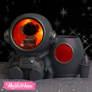 Ceramic Lighting Lamp 2*1-Gray Astronaut