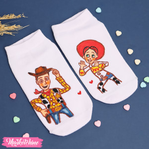 Painted Foot Socks-Woody