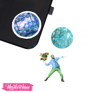 3Pcs Of Laptop Sticker - Starry Night Van Gogh 