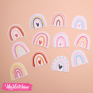 12Pcs Of  Pastel color Sticker 