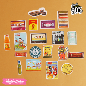 19Pcs Of Laptop Sticker-Old Design 90’S