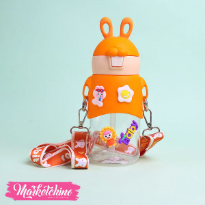 Acrylic Bottle-Orange Rabbit