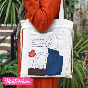 Painted Tote Bag-Snow Fall