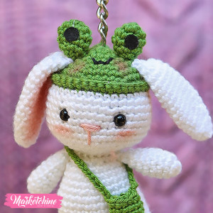 Crochet Keychain-Olive Bunny