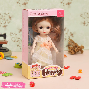 Hard Rubber-Doll-Yellow Dress (16 cm ) 