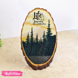 Wooden Tableau-Life Is A Journey