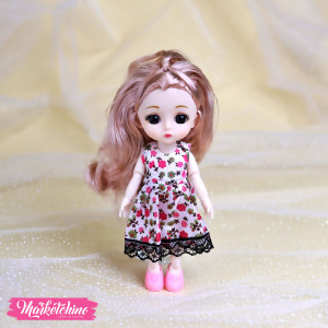 Hard Rubber-Doll-Colorful Dress (16 cm )