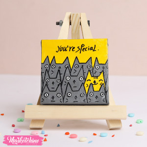Canvas Mini painted Tableau-You 're Special