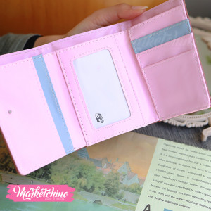 leather Wallet-Pink Cat