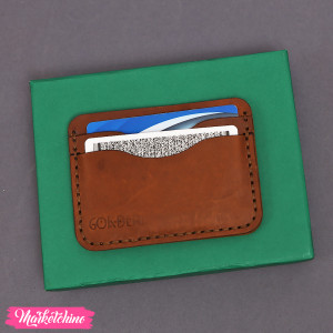 Natural Leather Card Case - Classic