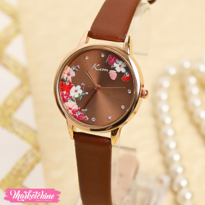 Watch For Women-Brown Flower 4