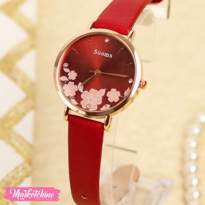 Watch For Women-Maroon Flower 2