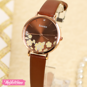 Watch For Women-Brown Flower 2