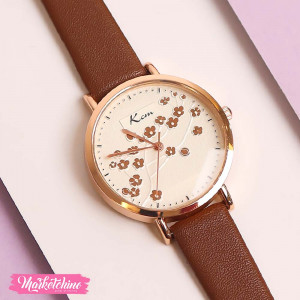 Watch For Women-Brown Flower 