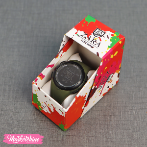 Digital Watch- Dark Green Zara 