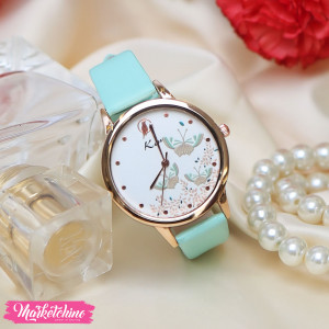 Watch For Women-Mint Green Butterfly 