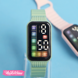 Digital Touch Lighting Watch For Kids-White