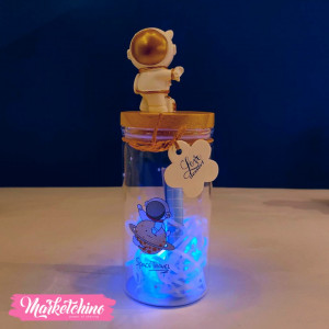 Lighting Letter Bottle-Blue Astronaut 1