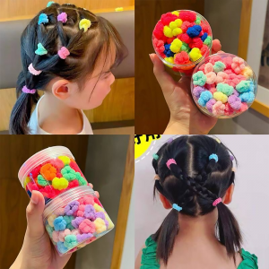 40Psc Elastic Hair Accessories -Colorful Flower