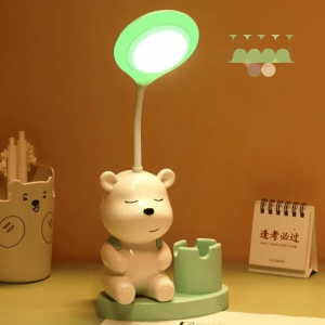 Acrylic Lighting Lamp&Pencil Case & Sharpener-Mint Green Bear