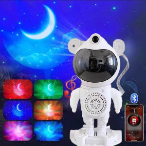 Astronaut Star & Galaxy Light Projector with Built-in Speaker